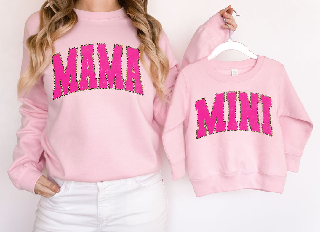 Mama & Mini Pink Leopard DTF Print