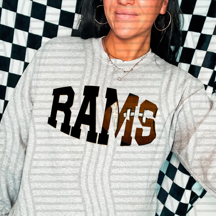 Varsity Clipped Football Mascots DTF Print