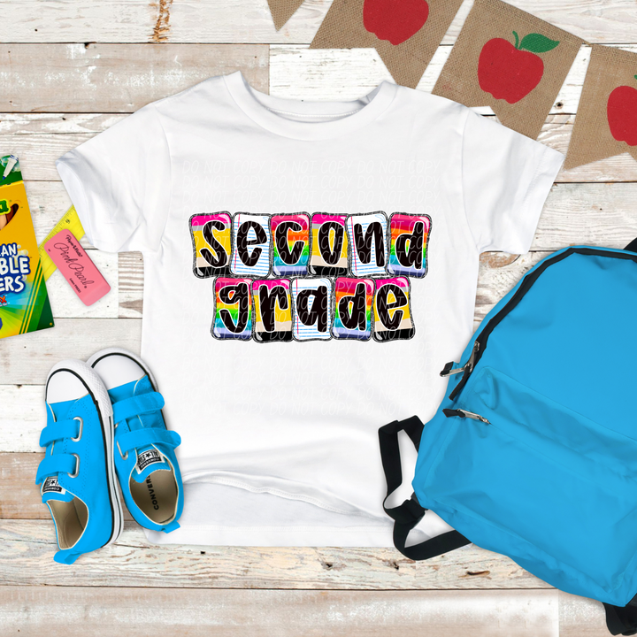 School Daze Titles DTF Print