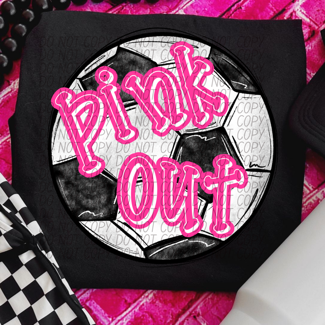 Pink Out Sports DTF Print