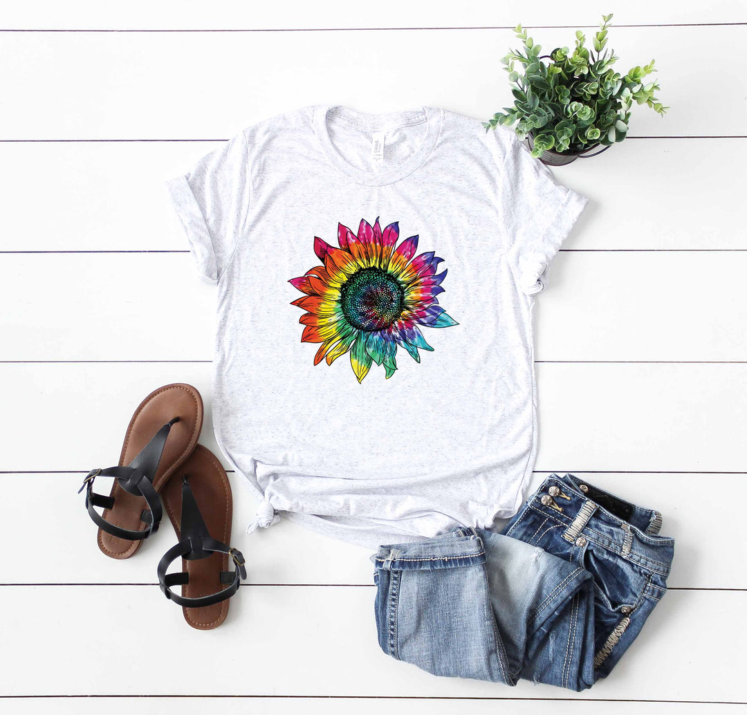 Tie Dye Sunflower DTF Print