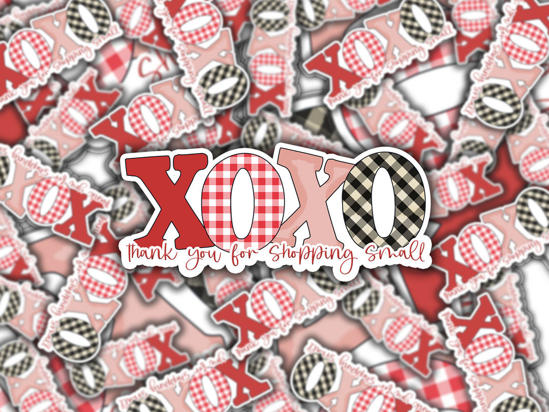 XOXO Thank You for Shopping Small Sticker Sheet