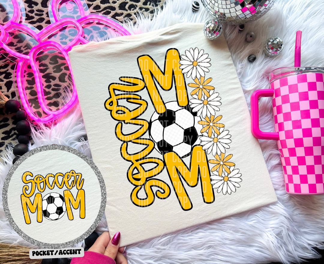 Soccer Mom With Pocket DTF Print