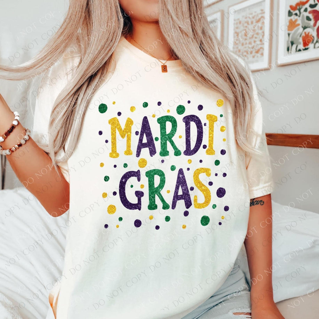 Mardi Gras DTF Print