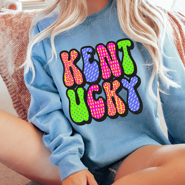 Neon Kentucky DTF Print