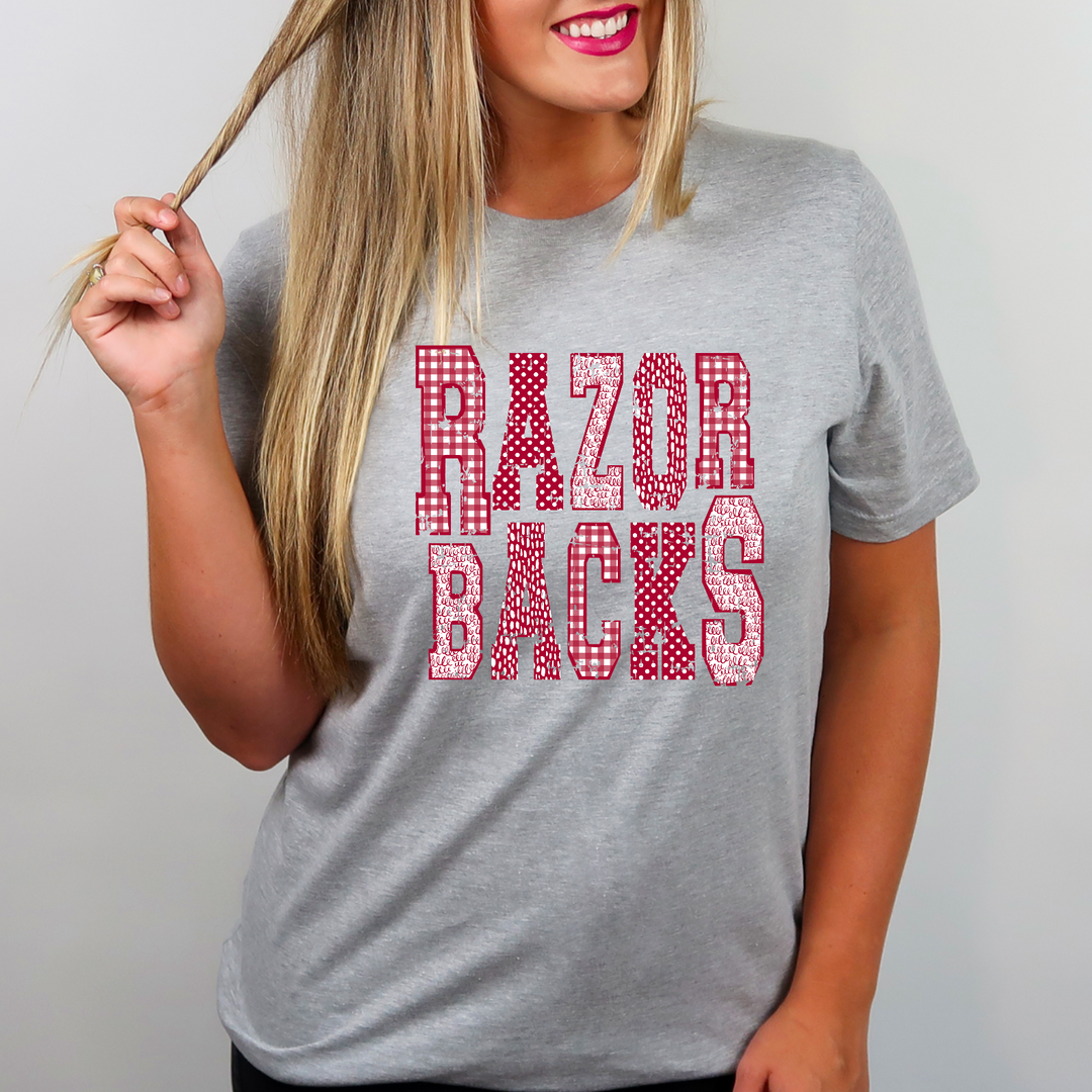 Razorbacks Patterned DTF Print