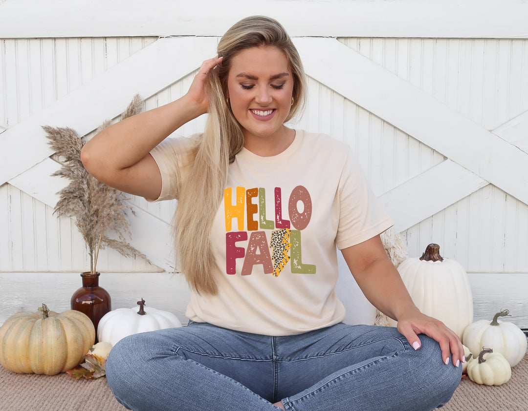 Hello Fall Bolt Screen Print