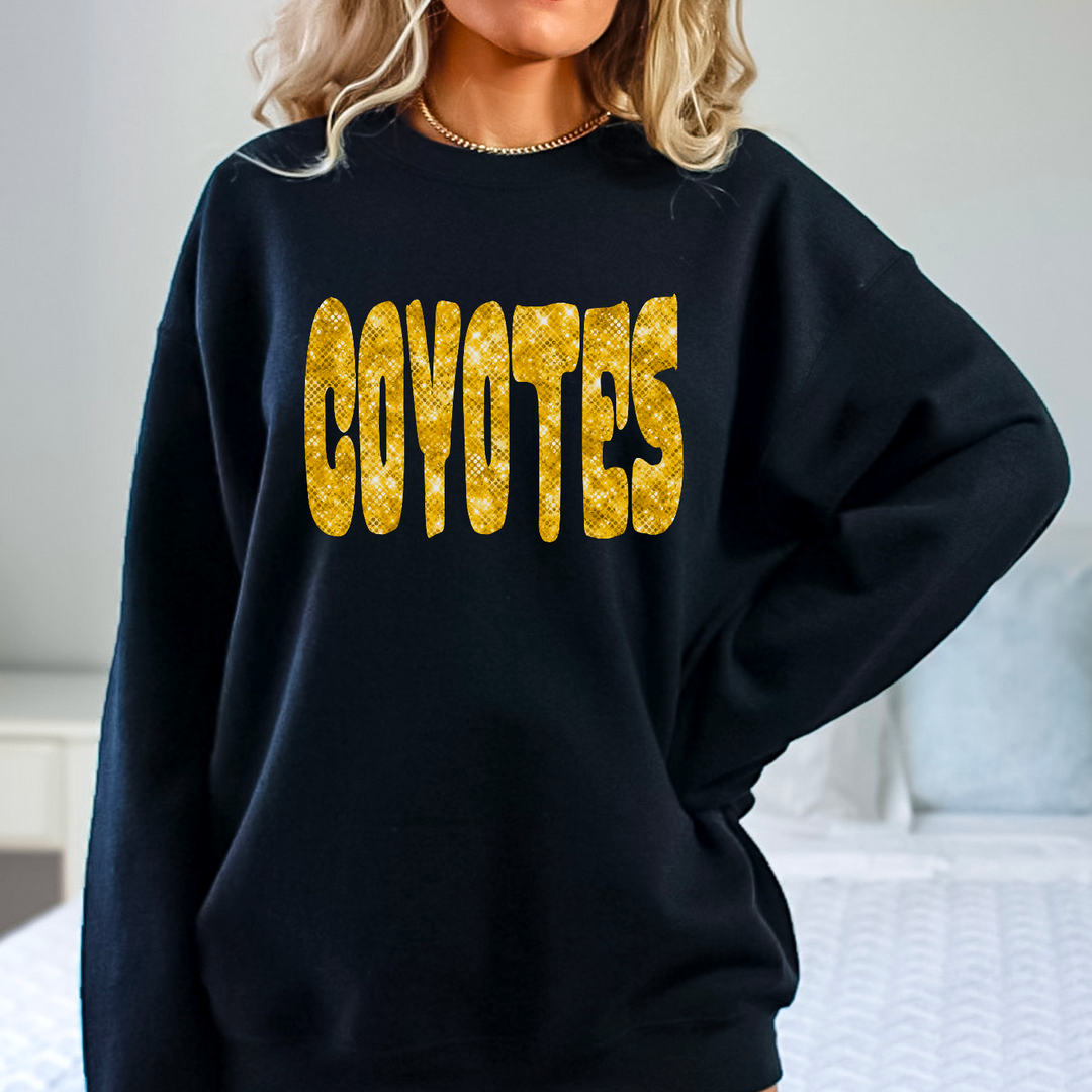 Coyotes Bling DTF Print