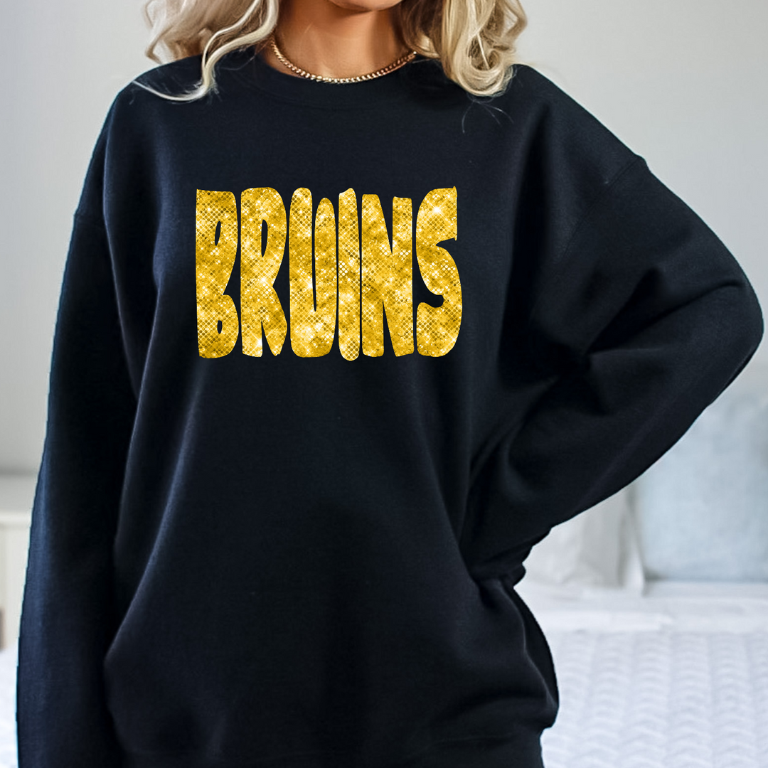 Bruins Bling DTF Print