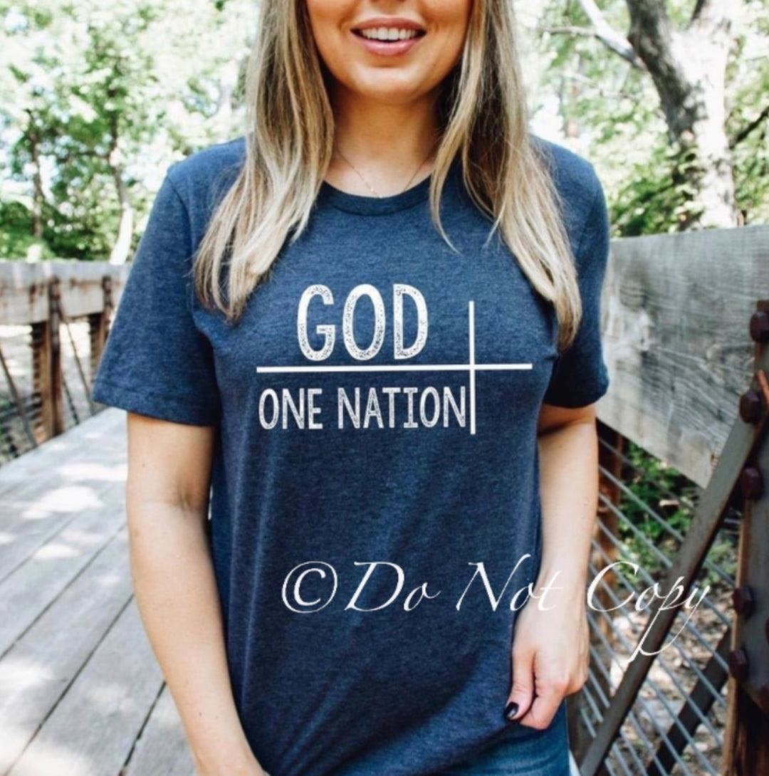 One Nation Under God Screen Print T10