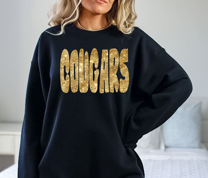 Cougars Bling DTF Print