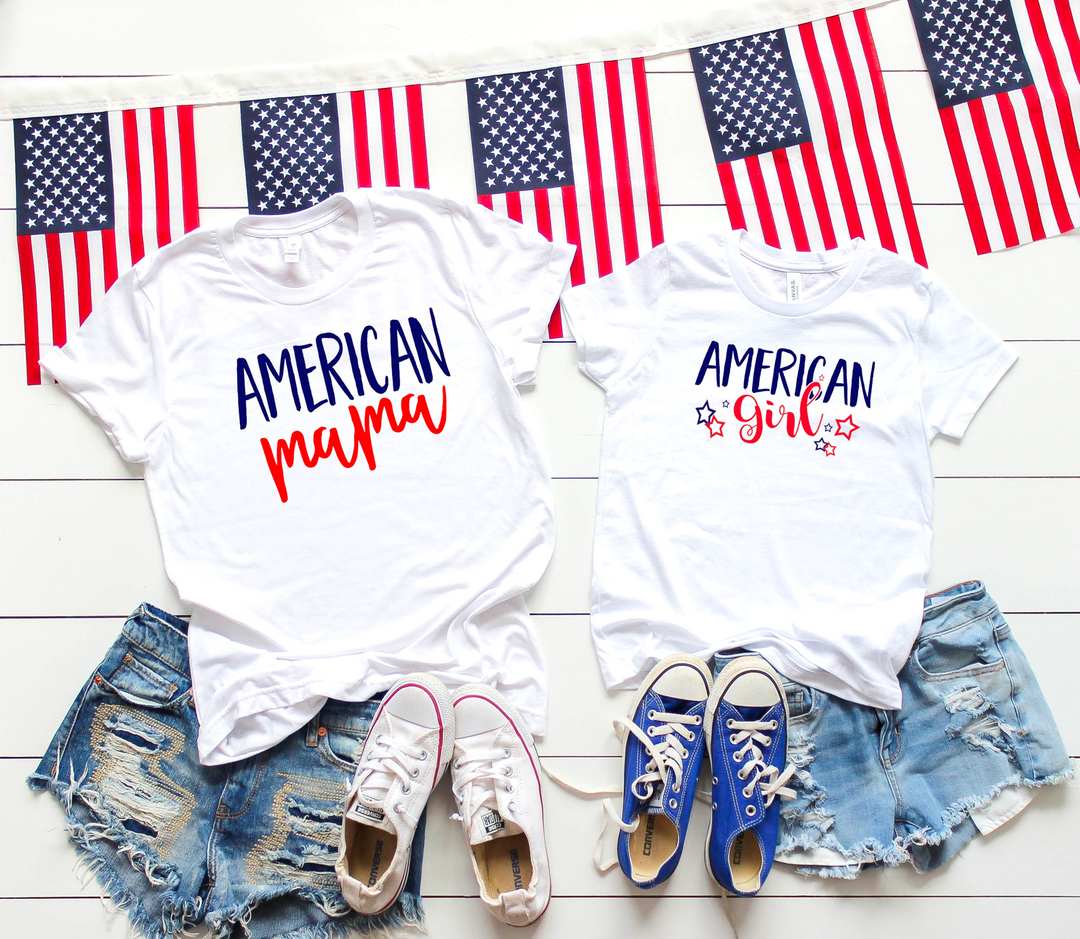 American Mama and American Girl DTF Print