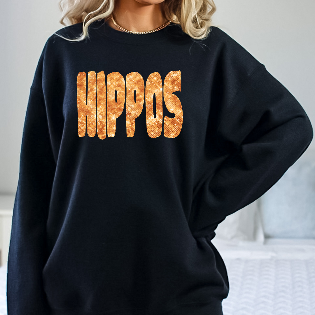 Hippos Bling DTF Print