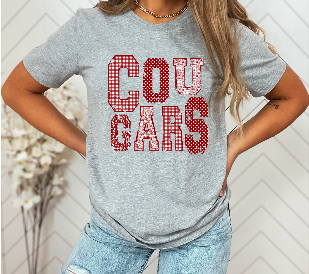 Cougars Patterned DTF Print