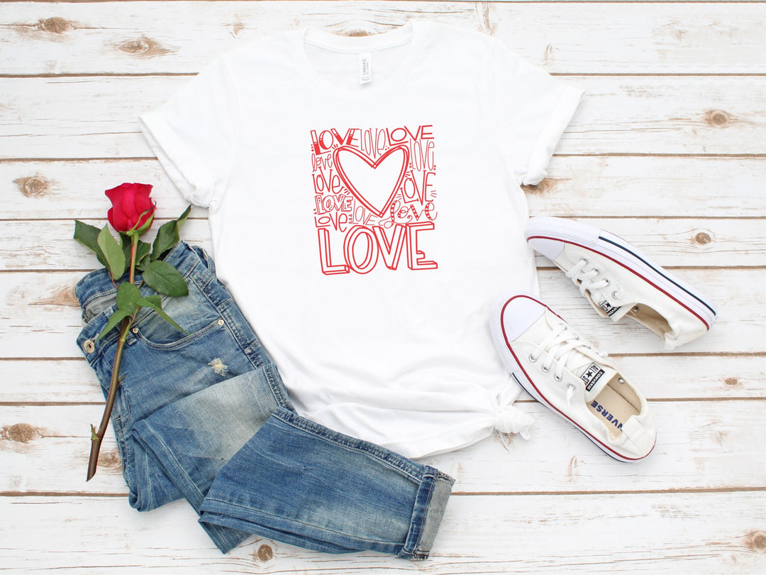 Love Typography Screen Print V35