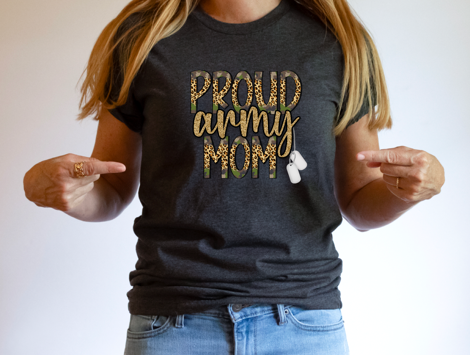 Proud Military Mom DTF Print