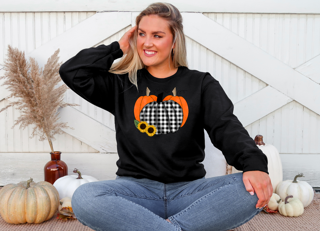 Plaid Pumpkin  DTF Print