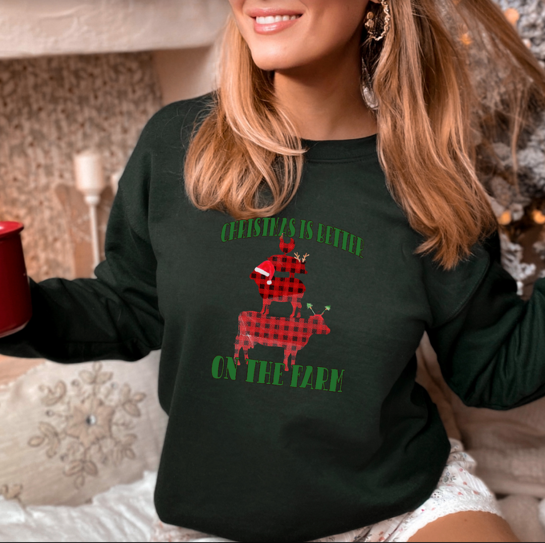 Christmas is Better on the Farm DTF Print