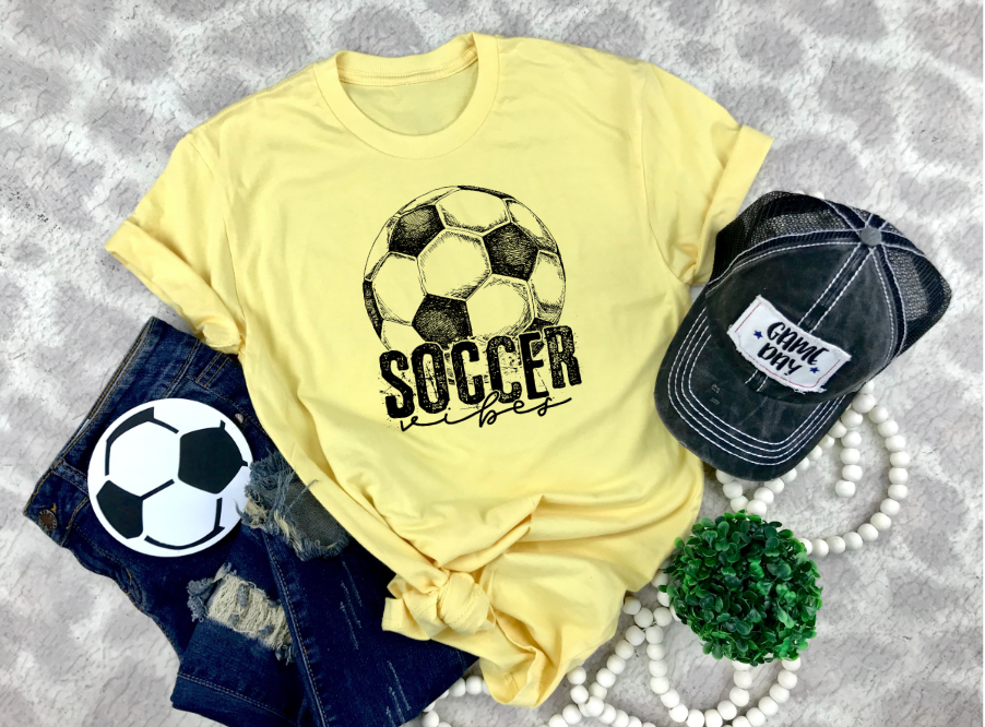 Soccer Vibes (Black) DTF Print