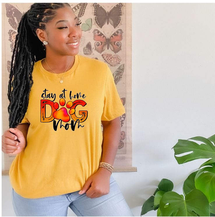 Stay at Home Dog Mom DTF Print