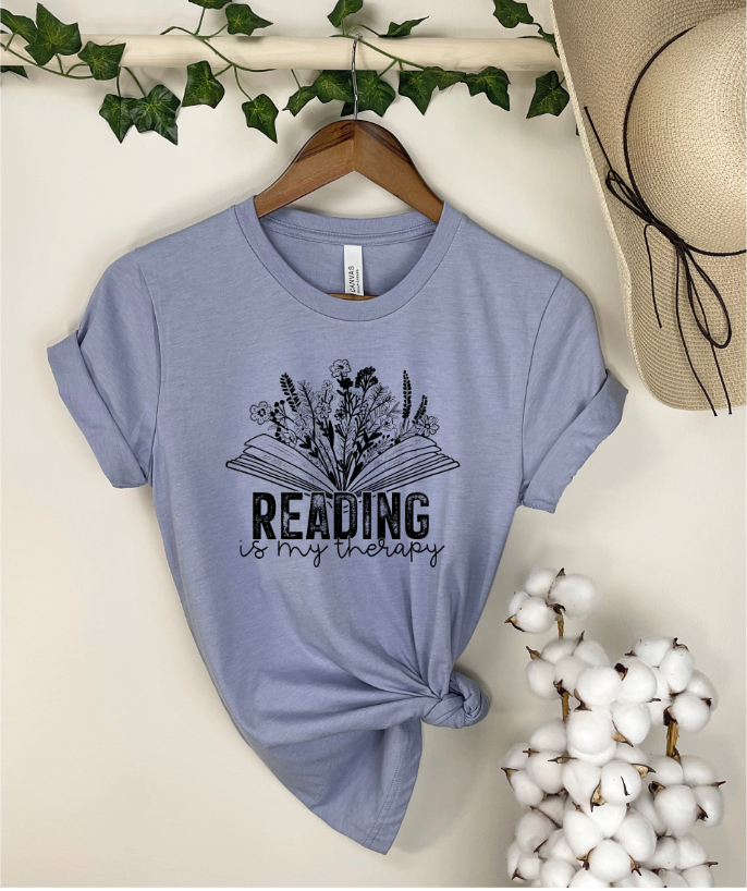 Reading is my Therapy DTF Print