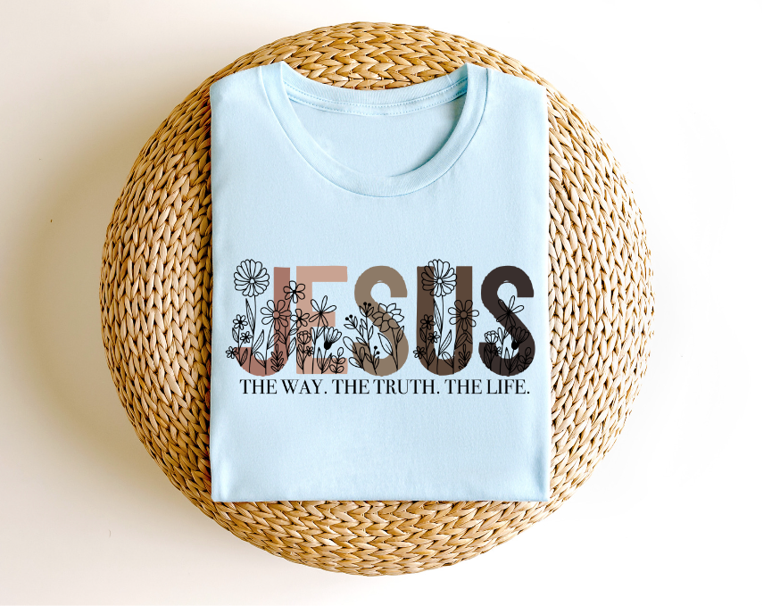 Jesus The Way The Truth The Light DTF Print