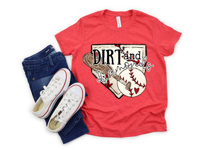 Dirt and Diamonds (softball/baseball) DTF Print