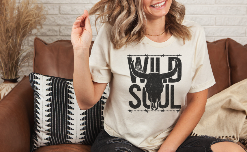 Wild Soul black DTF Print