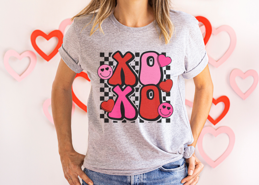 XOXO Emoji DTF Print