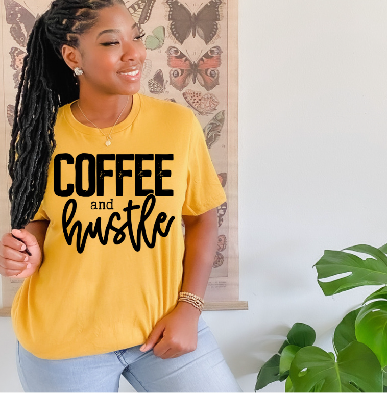 Coffee & Hustle DTF Print