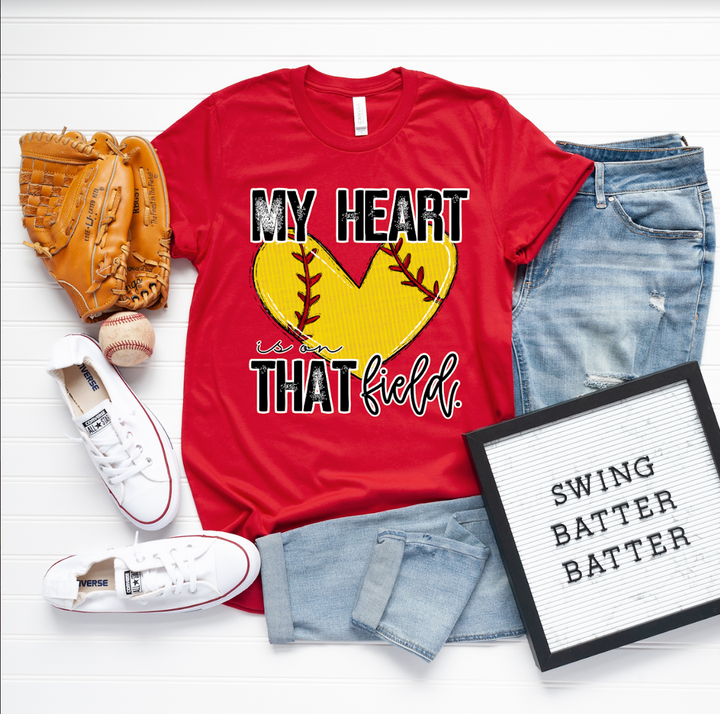 My Heart is on that Field (Softball/Baseball) DTF Print