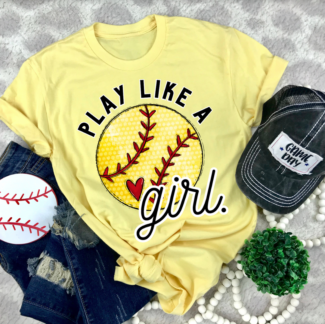 Play like a Girl DTF Print