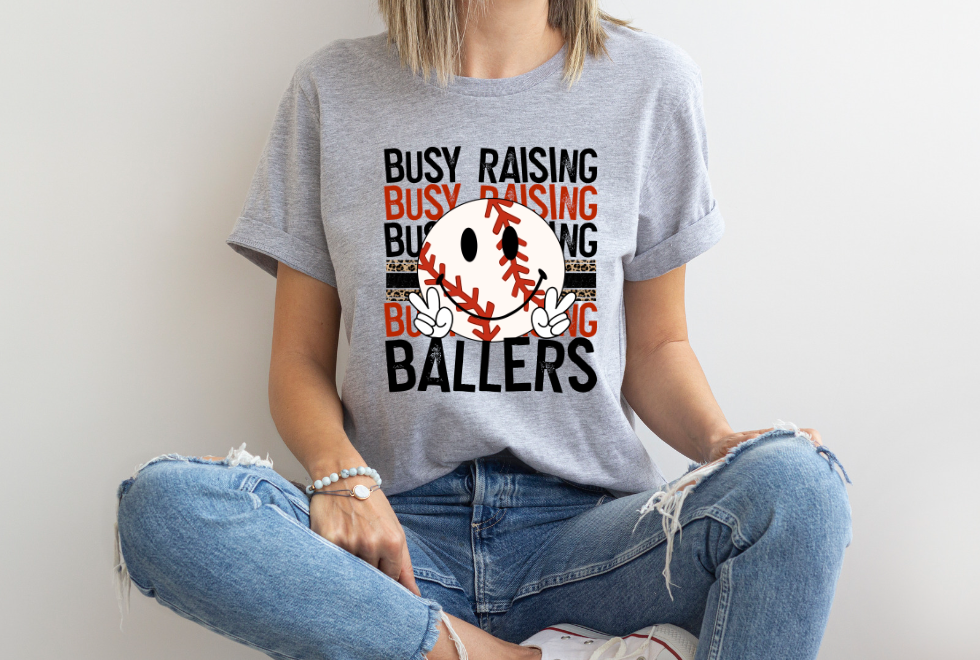 Busy Raising Ballers DTF Print