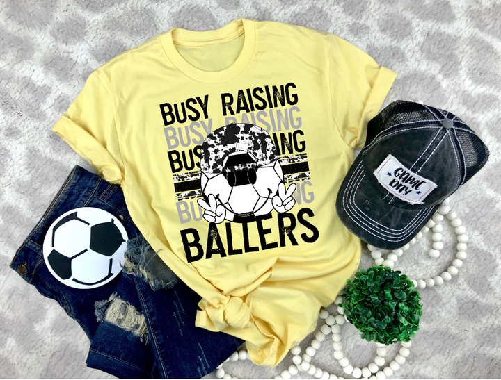 Busy Raising Ballers (Cowhide) DTF Print