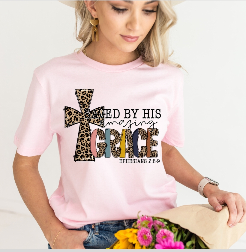 Saved by his Amazing Grace DTF Print