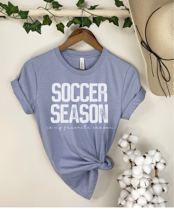 Soccer Season is My Favorite Season (White or Black) DTF Print