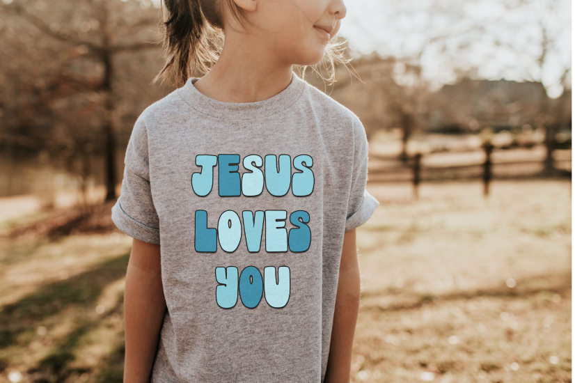 Jesus Loves You DTF Print