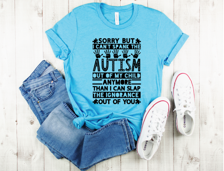 Cant Spank Autism DTF Print