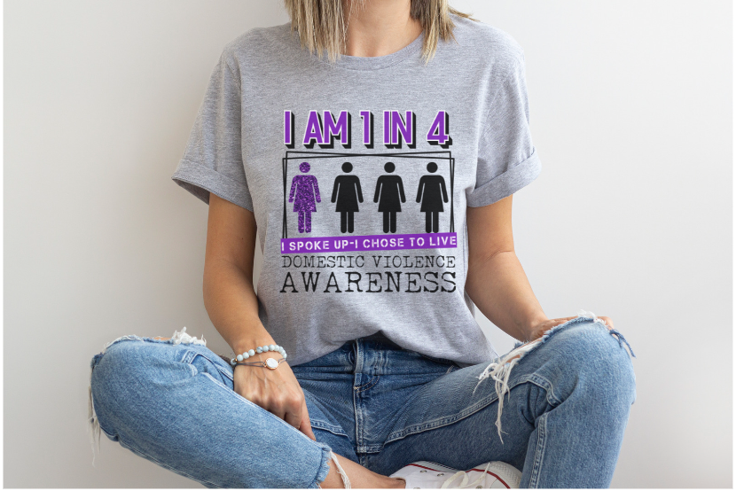 I am 1 in 4 (DV1) DTF Print