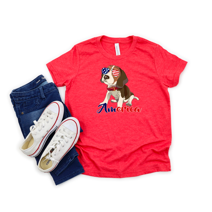 Patriotic Dog  DTF Print