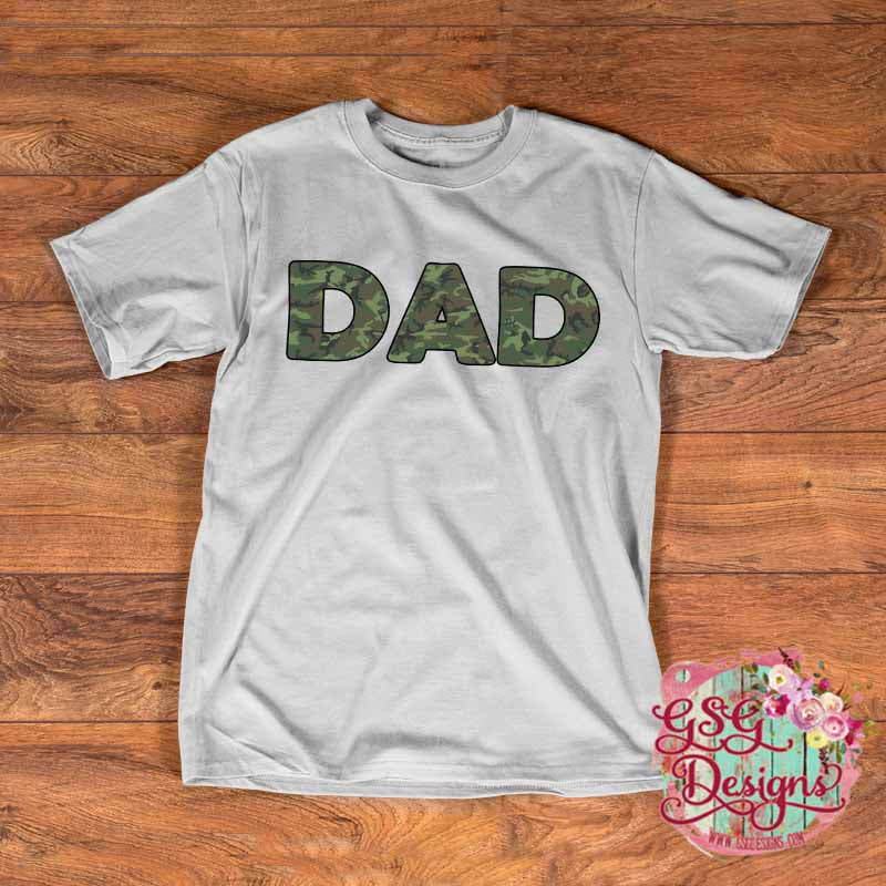 Dad Camouflage Screen Print (H21)