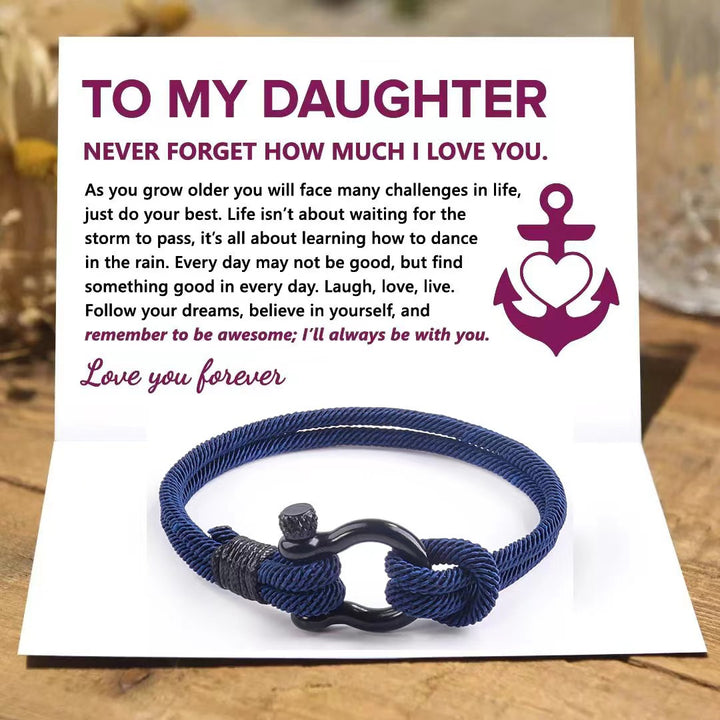 Rope To My Daughter Bracelet