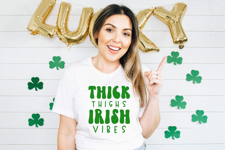 Thick Thighs and Irish Vibes Screen Print ST20