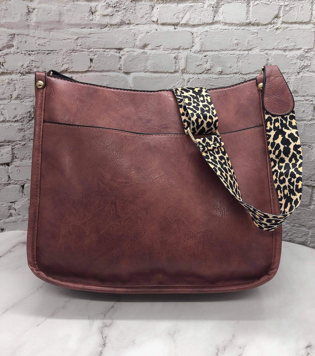 RTS Leopard Strap Purse