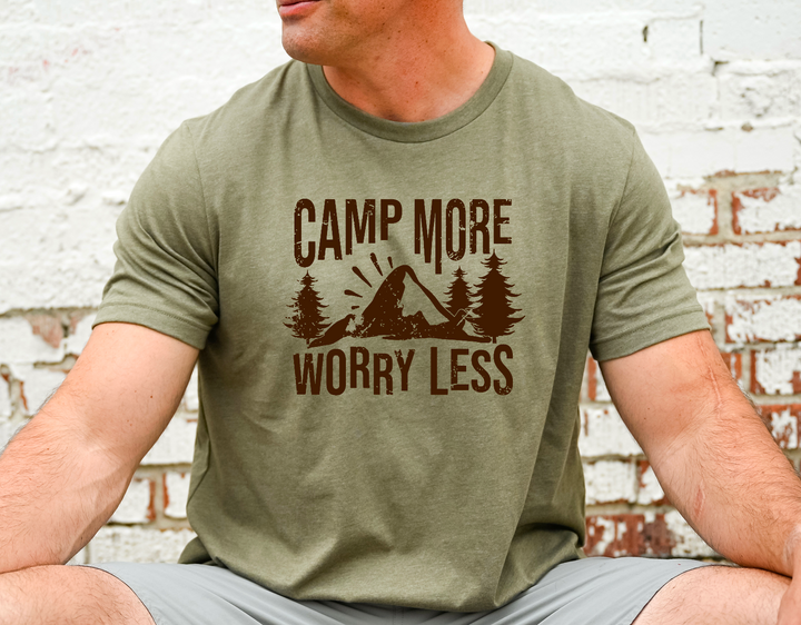 Camp More Worry Less Screen Print V32