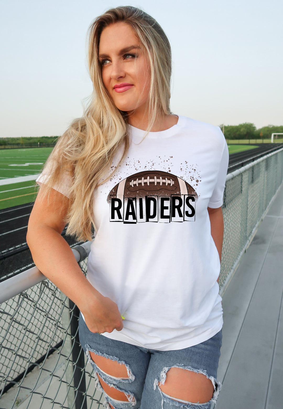 Raider Mascot Football Screen Print