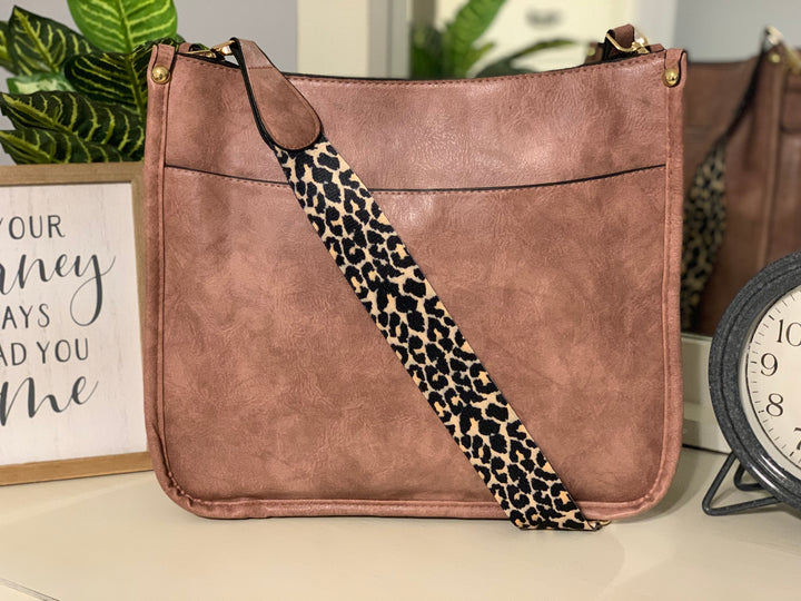 RTS Leopard Strap Purse