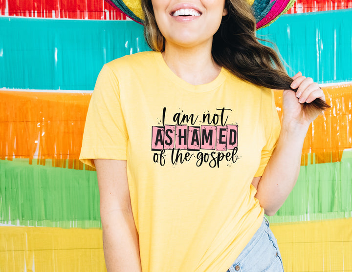 I Am Not Ashamed of the Gospel Screen Print V62