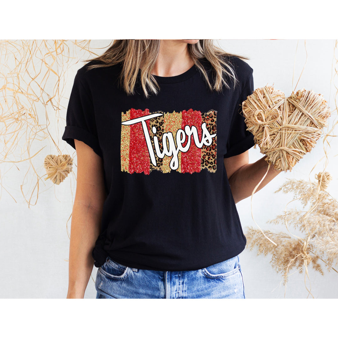 Tigers (Red & Gold) DTF Print