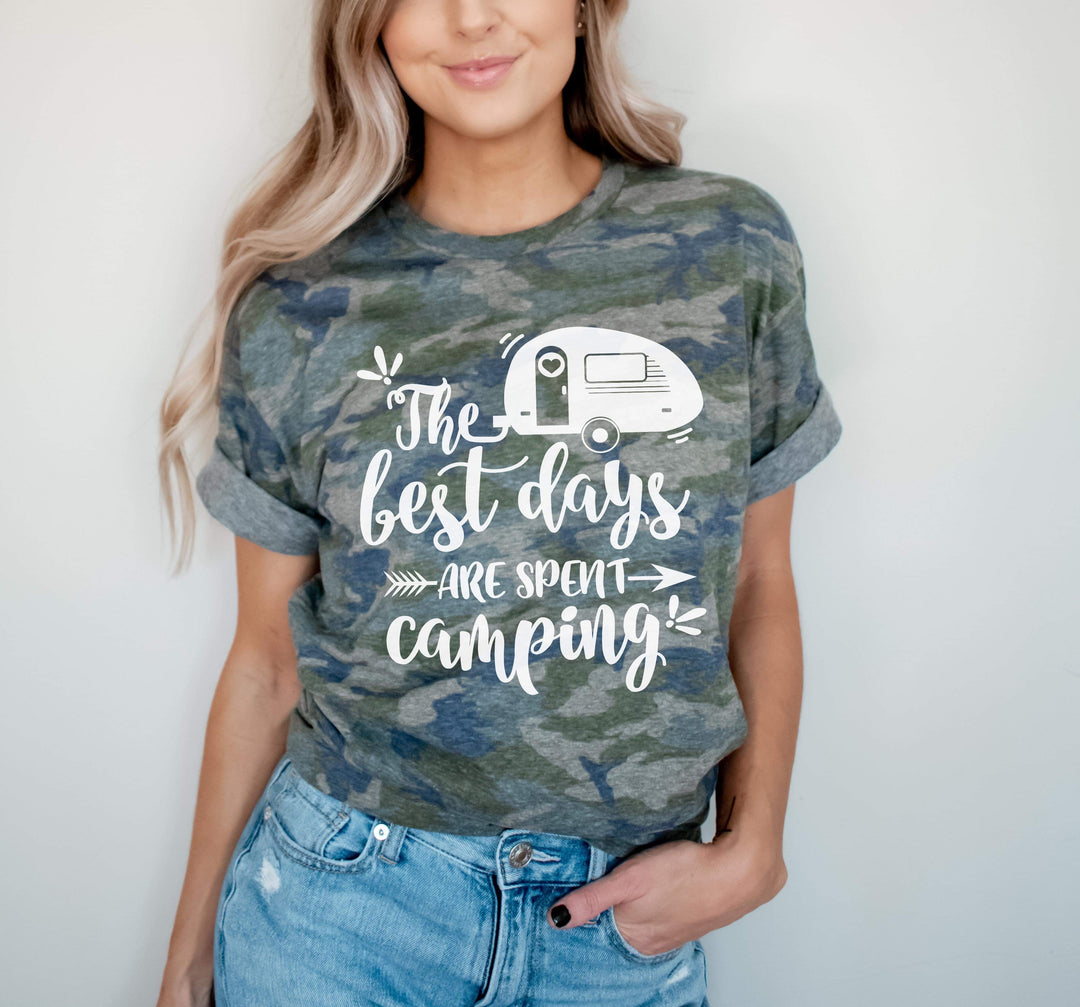 The Best Days are Spent Camping Screen Print (K11)